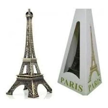 Imagem de enfeite torre eiffel de metal 10cm na caixa - TINGS