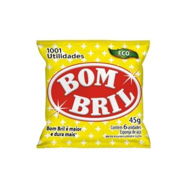 Imagem de Esponja de Aço Bom Bril com 6 Unidades Limpeza Eficiente e Brilho Impecável para Panelas, Utensílios e Superfícies Metálicas Sinta o Poder da Remoção de Gordura