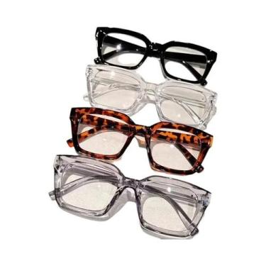 Imagem de Óculos Clássicos De Armação Quadrada Sem Grau Para Uso Diário, Trabalh