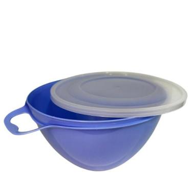 Imagem de Bacia Plástica G Com Tampa Trava Firme Multiuso Doméstica - ERCA PLAST