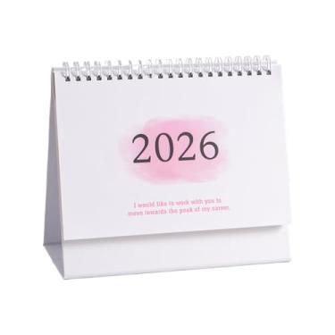 Imagem de Calendário 2026 | Agenda de mesa 2025 2026 – Agenda mensal de papel grosso para planejamento de escritório em casa, escritório, escola, dormitório, apartamento, professor, aluno, ano novo, Natal
