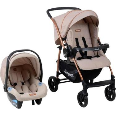 Imagem de Carrinho Com Bebê Conforto Burigotto 4 rodas Até 22kg Traves System, M