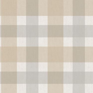 Imagem de Papel De Parede Top Stripes Xadrez Vichy Cinza Claro E Bege