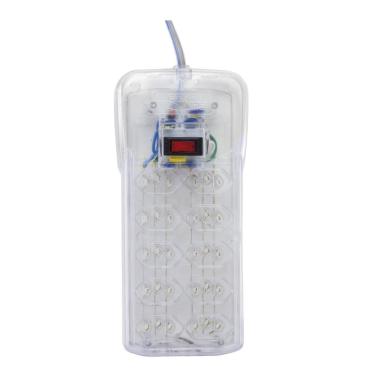 Imagem de Filtro de linha 10 tomadas Force Line - Bivolt - Padrão 3 Pinos - 10A - Transparente -...