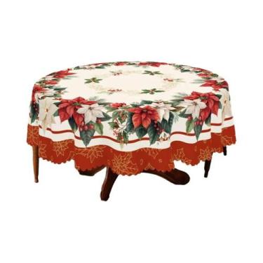Imagem de Toalha De Mesa Floral Vintage De Natal Estilo Fazenda Campestre Para F