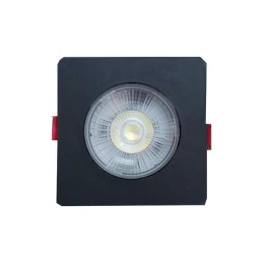 Imagem de Luminária Spot De Led Quadrado De Embutir 5W 6500k Preto Bivolt Avant