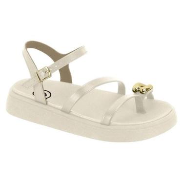Imagem de Sandália Molekinha Infantil Menina Confortável Coração Dourado -, Bran