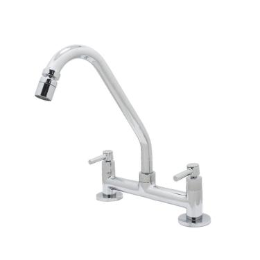 Imagem de Torneira Misturador Cozinha 1/4 Volta Bancada Luxo