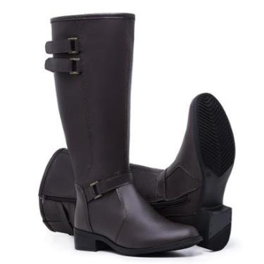 Imagem de Bota Feminina Cano Longo Montaria Salto Baixo De Ziper 11051-Feminino