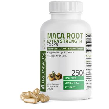 Imagem de Suplemento Bronson Maca Root Extra Strength 4000 mg-Unissex