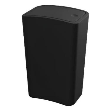Imagem de Lixeira Tampa Click Astra 8 Litros Preto LTC1 PR-PR - Congratulations 