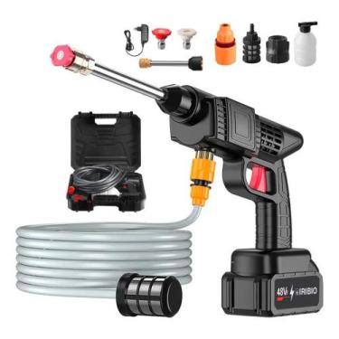 Imagem de Lavadora Alta Pressão Lava Jato Portátil Recarregável S/fio - Congratu