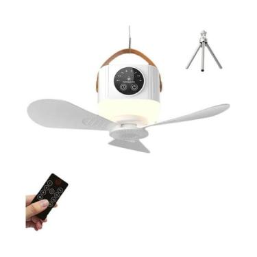 Imagem de Ventilador De Teto LED Silencioso Portátil Recarregável Com Controle R