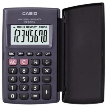 Imagem de Calculadora de Bolso Casio HL-820LV 8 Dígitos Preta