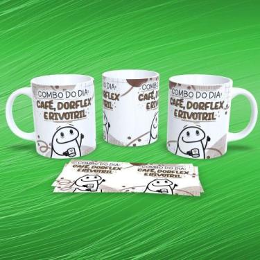 Imagem de Caneca de Porcelana 325ML Flork Musical Estampa 13 Branca com Estampa 