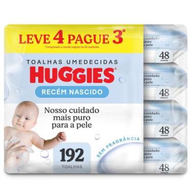 Imagem de Lenços Umedecidos Huggies Recém-Nascido Sem Fragrância 4x48U