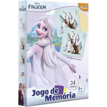 Imagem de Jogo da Memória Frozen 24 pares Novo Papel - Toyster - Hasbro
