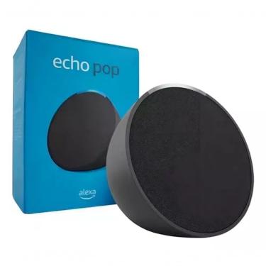 Imagem de Smart Speaker Amazon Echo Pop com Alexa Wi-Fi e Bluetooth 15W Bivolt Preto