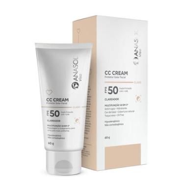 Imagem de Protetor solar facial ANASOL FPS 50 CC cream claro 60gr
