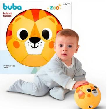 Imagem de Bola De Futebol Para Bebê Bubazoo Leãozinho 13CM 17037 Buba