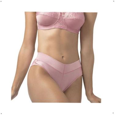 Imagem de Calcinha DeMillus Calça Cavada Cítara 026065 - De Millus, XG, Rosa, Bl