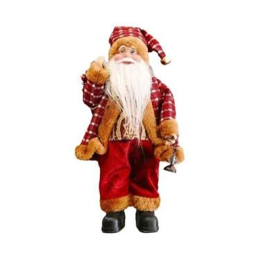 Imagem de Boneco De Pelúcia Gigante Do Papai Noel De 30cm Para Decoração De Nata