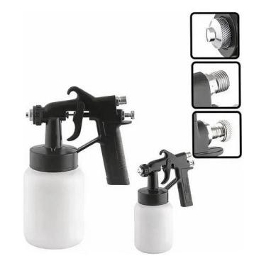 Imagem de Pistola P/ Pintura C/caneca Plstica 750 Ml - Pdv 90 Vonder Preto