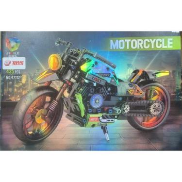 Imagem de Brinquedo moto de montar 435 pecas 7908044819677 - GT TOYS
