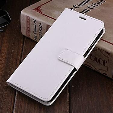 Imagem de Capa de telefone de luxo retro flip Capa de couro para Huawei P8 P9 P10 P20 Lite Mini Y3 Y5 Y6 2017 4C 5C 6A 6C 7X 7C 7A Pro 8 9 10, Branco, Para P9 Lite Mini