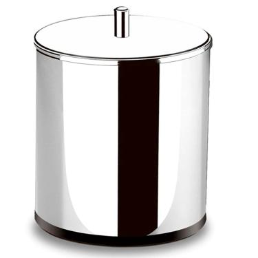 Imagem de Lixeira Brinox Decorline com Tampa em Aço Inox 15 x 20 cm - 3,2L