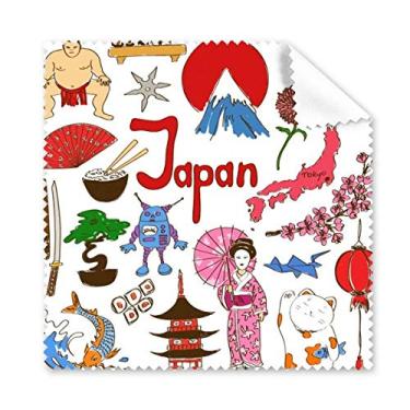 Imagem de Pano de limpeza com a bandeira nacional do Japão Landscap com 5 peças