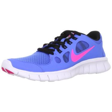 Imagem de Nike Kids's Free 5.0 (GS) Running Shoes 6.5 Kids US (Distance Blue/PNK FL/BLK/White)
