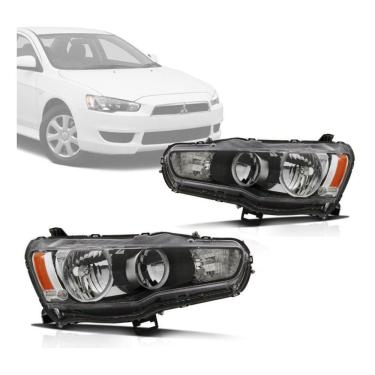 Imagem de Farol Mitsubishi Lancer 2011 2012 2013 2014 2015 11 12 13 14