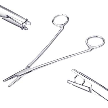Imagem de Pinça hemostática de 17,78 cm, joia corporal, ferramenta de piercing, alicate de abertura e fechamento de aço inoxidável, ferramentas de anel articulado cativo