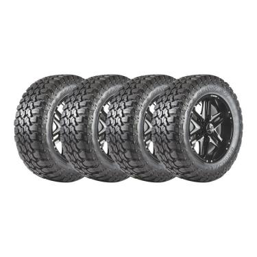 Imagem de Kit 4 Pneus Delinte Aro 17 35X12.50R17 DX-9 Bandit M/T 10 Lonas 121Q