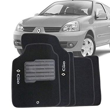 Imagem de Tapete Carpete Tevic Compatível Com Renault Clio 2000 01 02 03 04 05 06 07 08 09 10 11 12