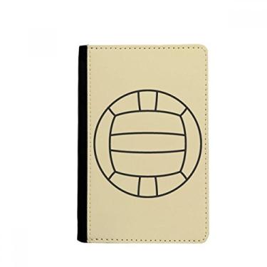 Imagem de Bolsa de cartão com estampa de linha esportiva de voleibol para passaporte Notecase Burse