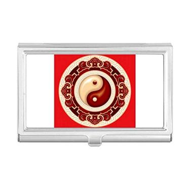 Imagem de China Taichi padrão oito diagramas porta-cartões de visita, caixa de bolso carteira