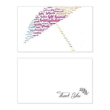 Imagem de Guarda-chuva arco-íris Lgbt Wordcloud cartão de agradecimento aniversário aniversário saudação casamento agradecimento