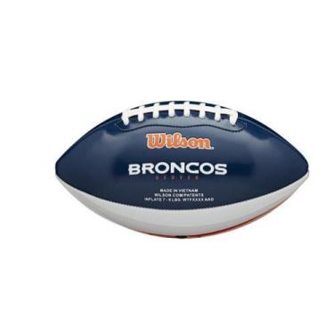 Imagem de Bola De Futebol Americano Wilson Nfl Peewee Team Denver - Azul/Branco/