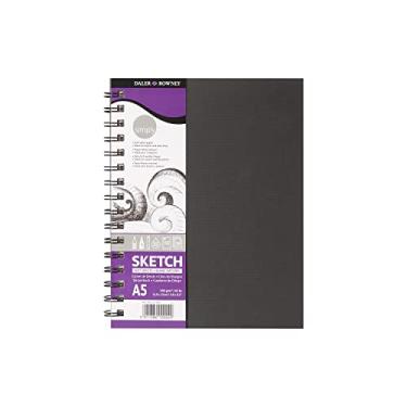 Imagem de DALER ROWNEY Simply Sketchbook, Papel para Desenho em Caderneta, com Espiral, Tamanho A5, Gramatura 100 g/m²
