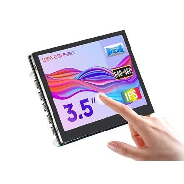 Imagem de Waveshare 3.5inch HDMI Capacitive Touch IPS LCD Display (E) 640×480 Hardware Resolution with Audio Jack Supports Jetson Nano Tinker Board 2/PC/Raspberry Pi 4B/3B+/3A+ etc.