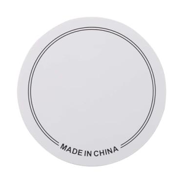 Imagem de kowaku Acessório de remendo para tambor baixo, portátil, prático para crianças e adultos, peças de tambor, remendos de cabeça de tambor, almofada de chute, Pedal Único Branco