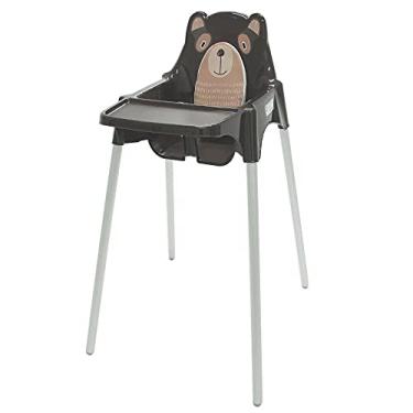 Imagem de Cadeira de Refeição Plástica Teddy Alta com Pernas de Alumínio Anodizado, Tramontina, Marrom