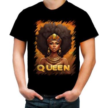 Imagem de Camiseta Colorida Rainha Africana Queen Afric 4 - Kasubeck Store