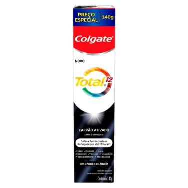 Imagem de Creme Dental Colgate Total 12 Carvão Ativado 140g