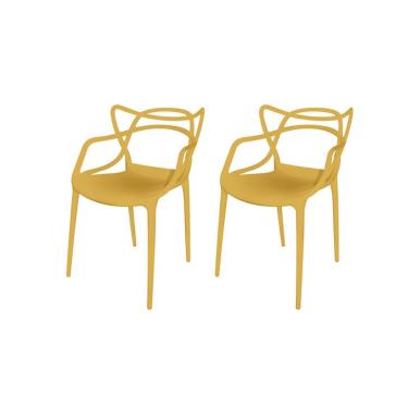 Imagem de Conjunto com 2 Cadeiras Berrini Amarelo