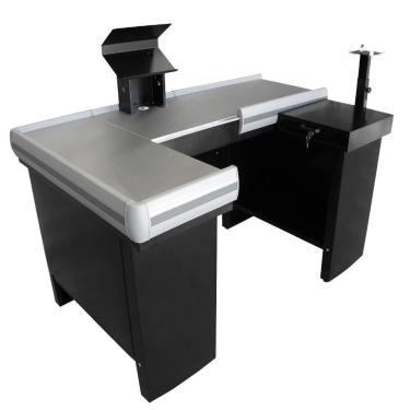 Imagem de Checkout Leve De 1,50M Mesa Reta Com Kit e Furação Para Balança Innal