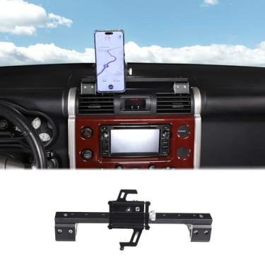 Imagem de Suporte de celular para painel de instrumentos de carro adequado para Toyot@a FJ Cruiser 2007-2021 Suporte de telefone de carro para painel de painel de rastreio Suporte de celular central para