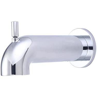 Imagem de Olympia Torneiras OP-640063 Combo de desviador estendido de 18 cm com bico de banheira em cromo polido